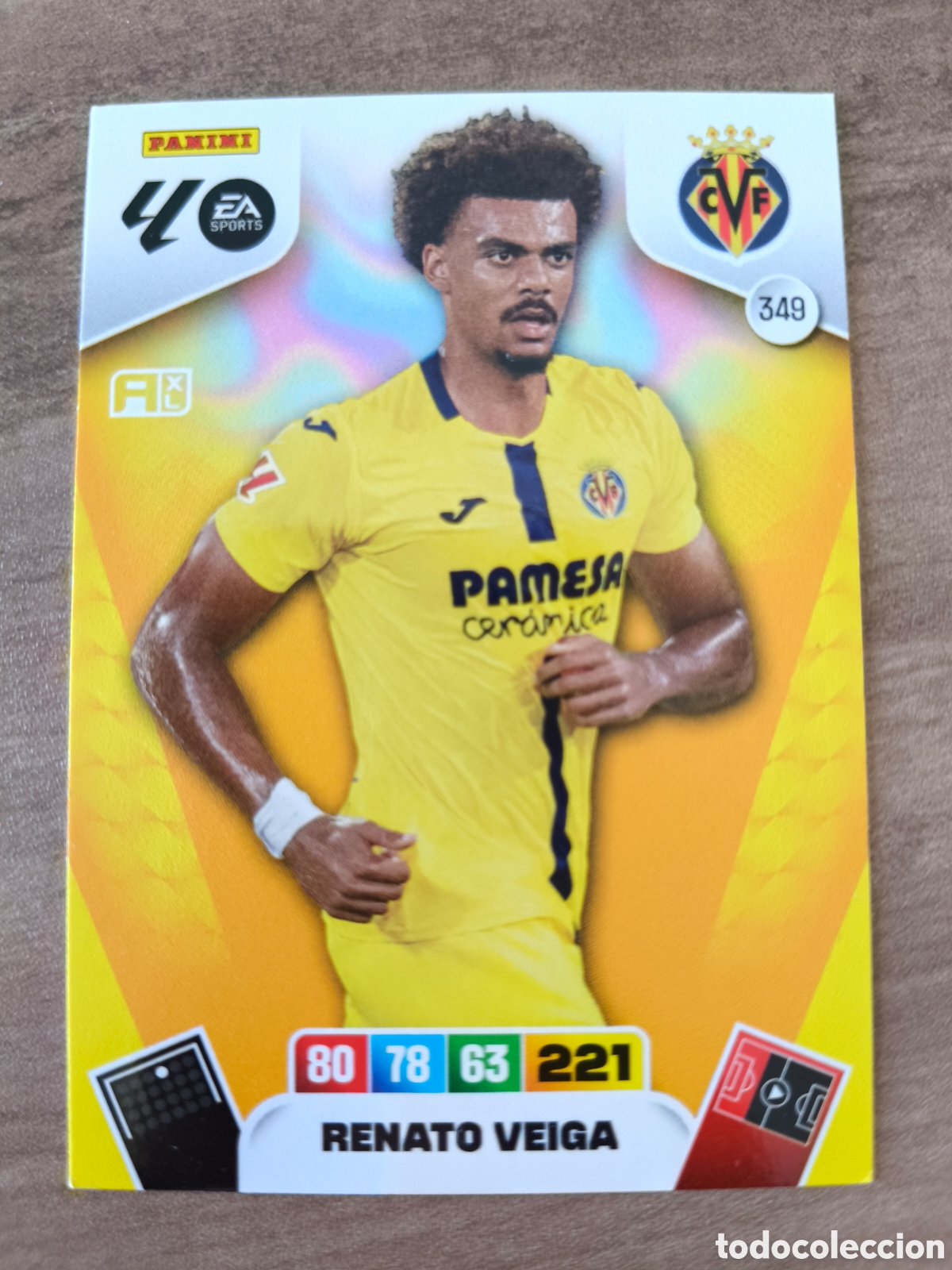 Football Stickers: Renato Veiga 349 Villarreal Adrenalyn XL Liga 25 26