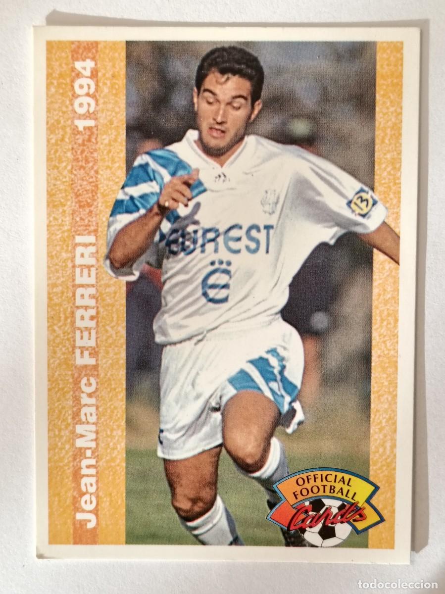 Football Stickers: #142 JEAN-MARC FERRERI (OLYMPIQUE MARSELLA) FOOTBALL CARD 1993/1994 PANINI