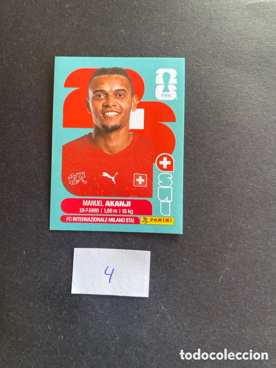 Cromos de F&uacute;tbol: Cromo Suiza Mundial 26 N* 4 nuevo