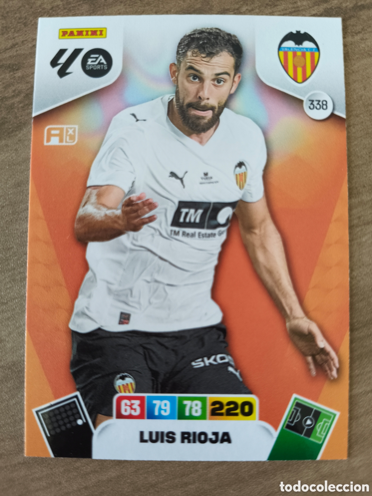 Cromos de F&uacute;tbol: Luis Rioja 338 Valencia Adrenalyn XL Liga 25 26
