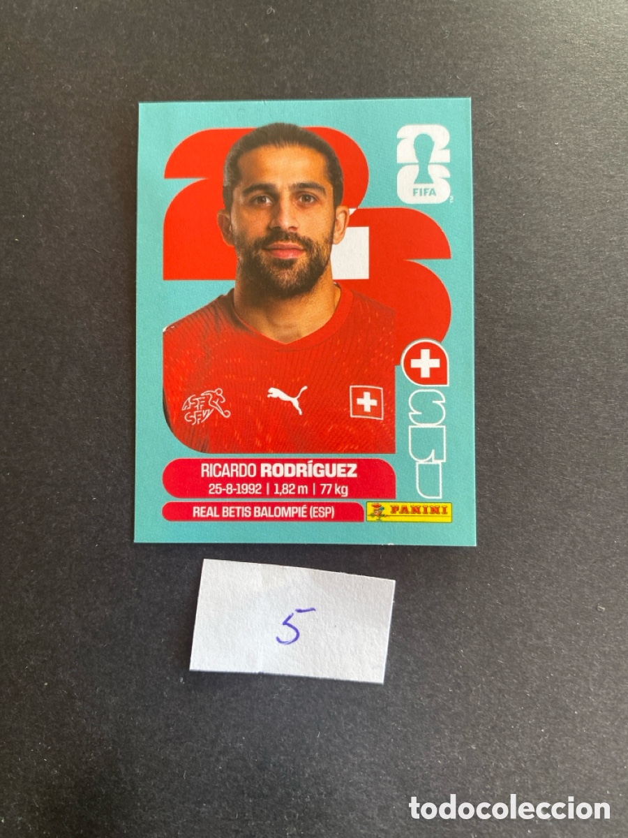 Cromos de F&uacute;tbol: Cromo Suiza Mundial 26 N* 5 nueva