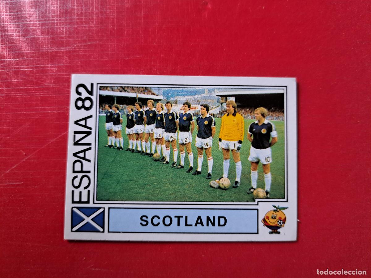 Cromos de F&uacute;tbol: TT 401 ALINEACION ESCOCIA MUNDIAL ESPA&Ntilde;A 82 1982 PANINI SIN PEGAR