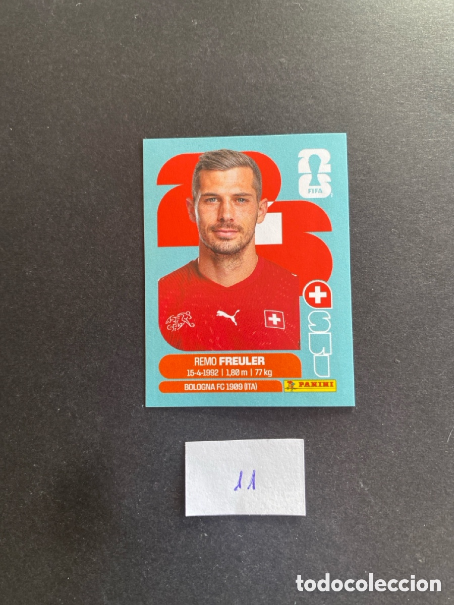 Cromos de F&uacute;tbol: Cromo Suiza Mundial 26 N* 11 nueva
