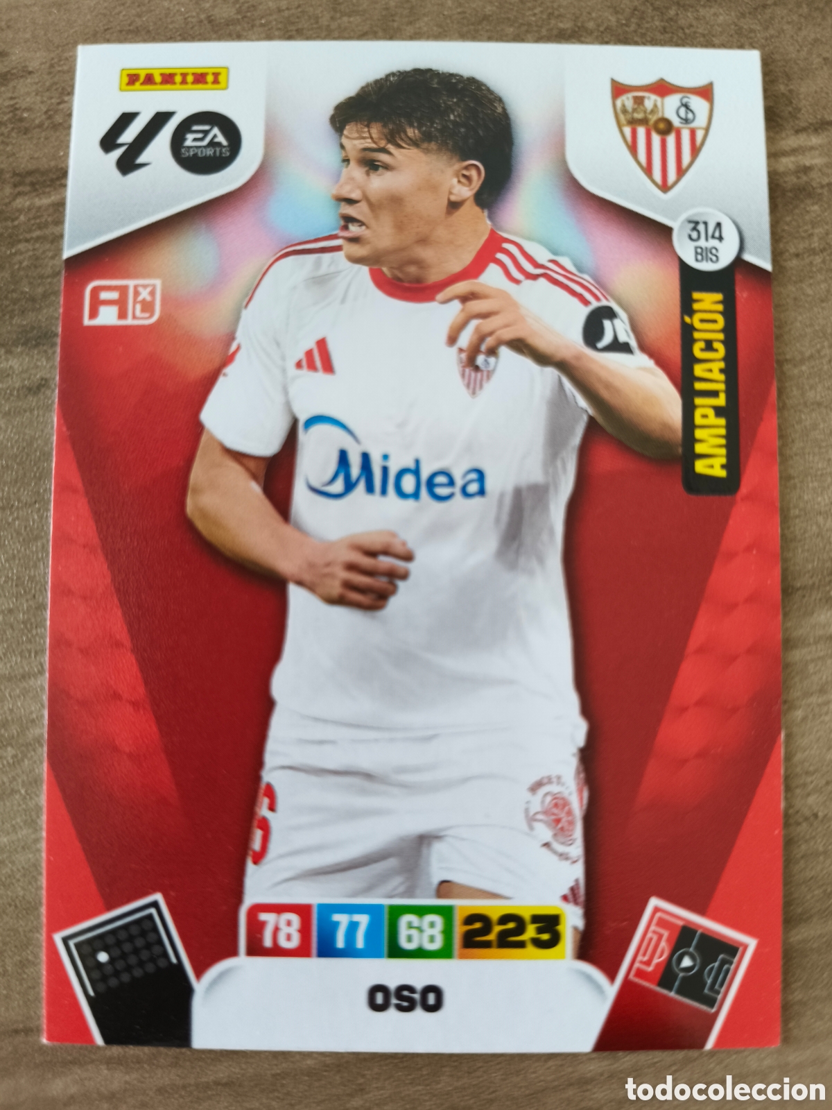 Cromos de F&uacute;tbol: Oso 314 Bis Sevilla Adrenalyn XL Liga 25 26