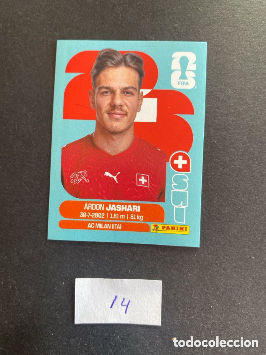 Cromos de F&uacute;tbol: Cromo Suiza Mundial 26 N* 14 nuevo