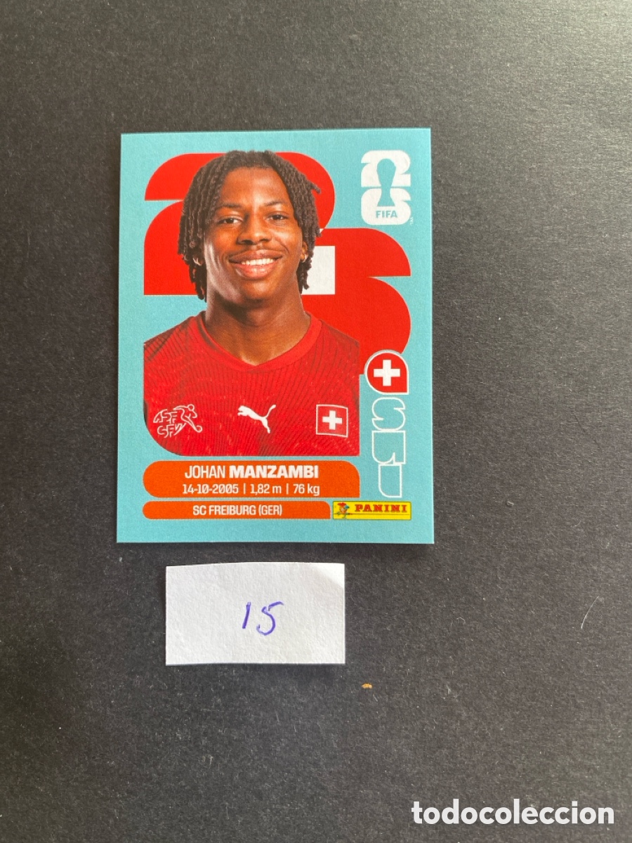 Cromos de F&uacute;tbol: Cromo Suiza Mundial 26 N* 15 nuevo