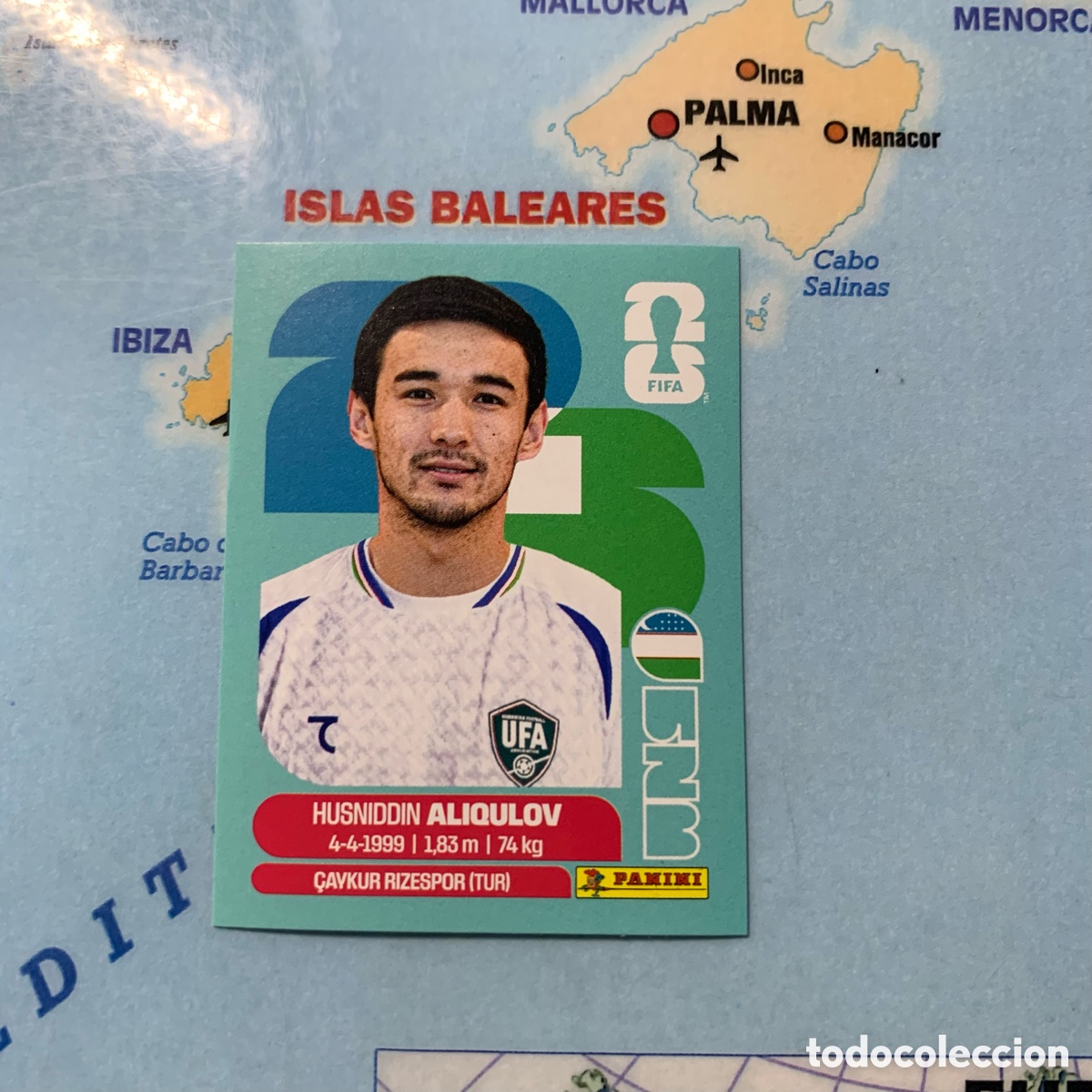 Cromos de F&uacute;tbol: Uzbekist&aacute;n n&uacute;mero 6 cromo panini Mundial Fifa World Cup 2026