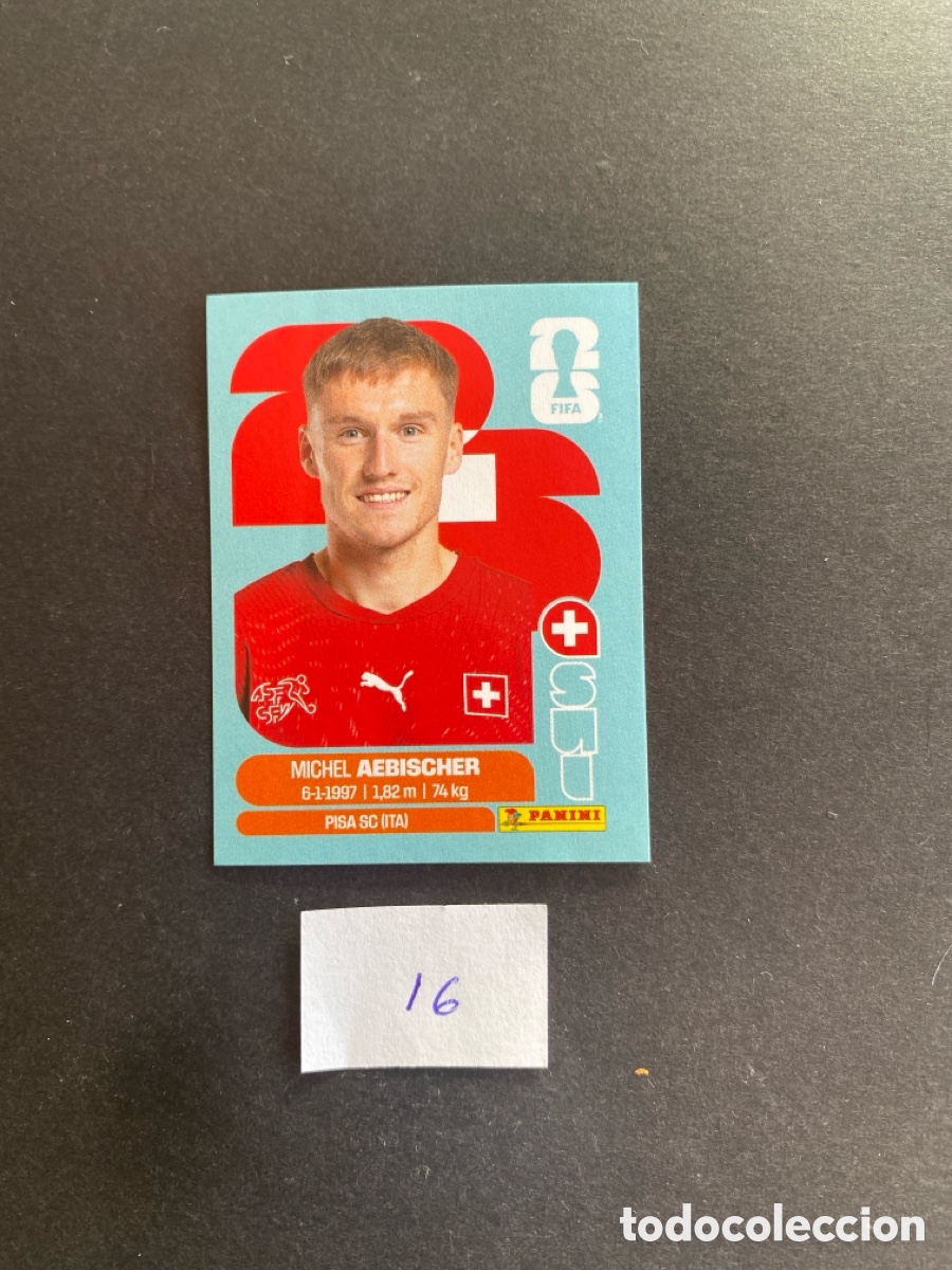 Cromos de F&uacute;tbol: Cromo Suiza Mundial 26 N* 16 nueva