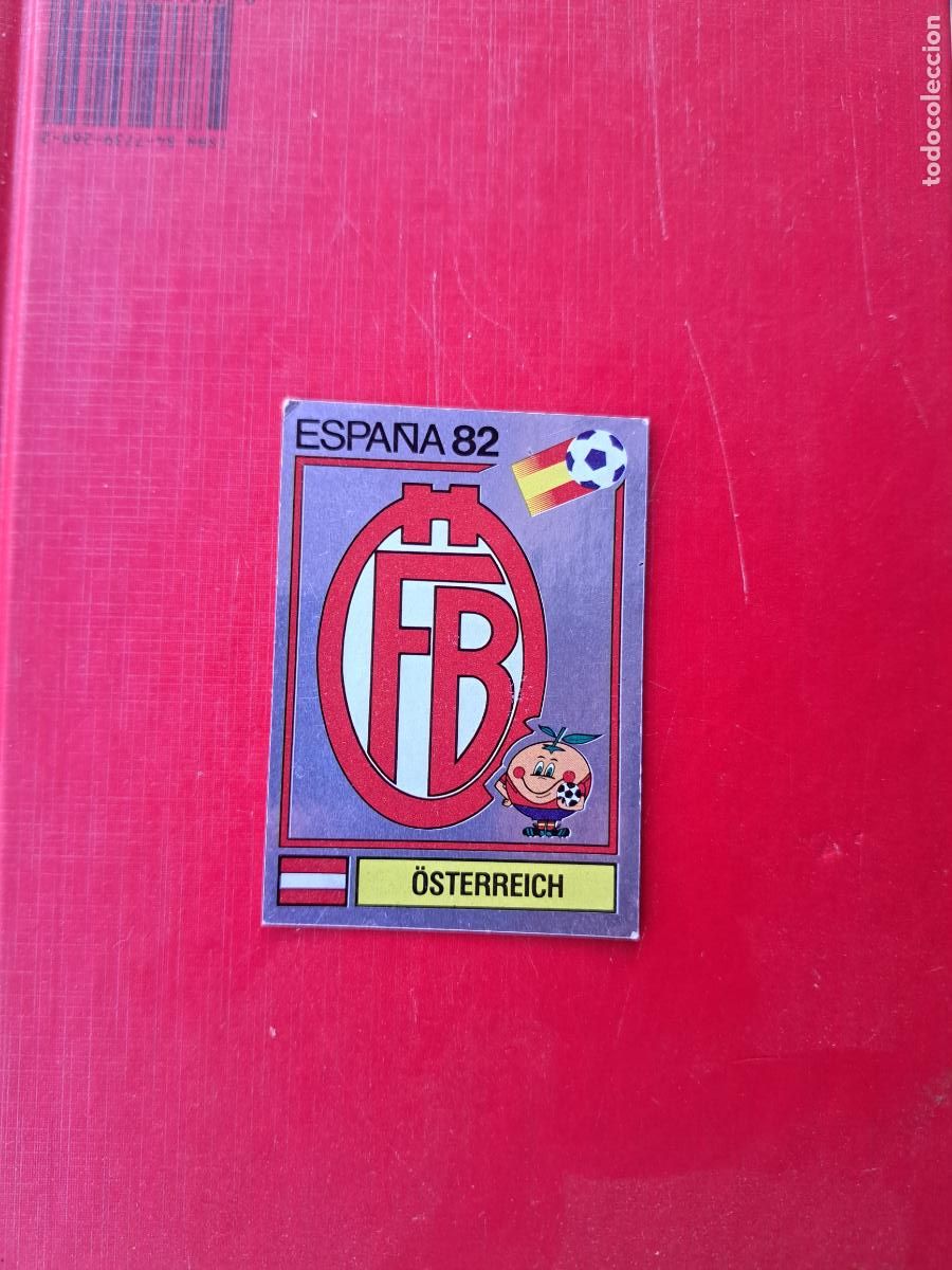Cromos de F&uacute;tbol: ST N&ordm; 128 ESCUDO AUSTRIA OSTERREICH MUNDIAL ESPA&Ntilde;A 82 1982 PANINI SIN PEGAR
