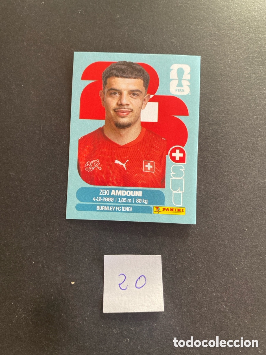 Cromos de F&uacute;tbol: Cromo Suiza Mundial 26 N* 20 nuevo