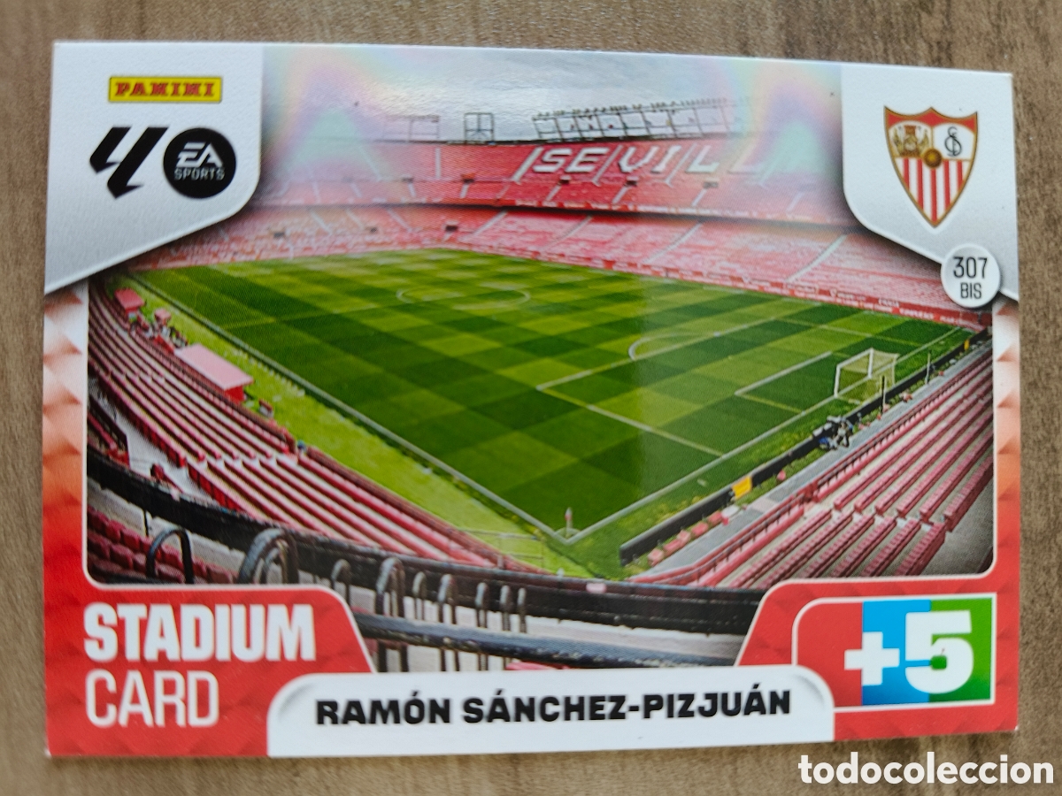 Cromos de F&uacute;tbol: Estadium Card 307 Bis Ramon Sanchez-Pizjuan Sevilla Adrenalyn XL Liga 25 26