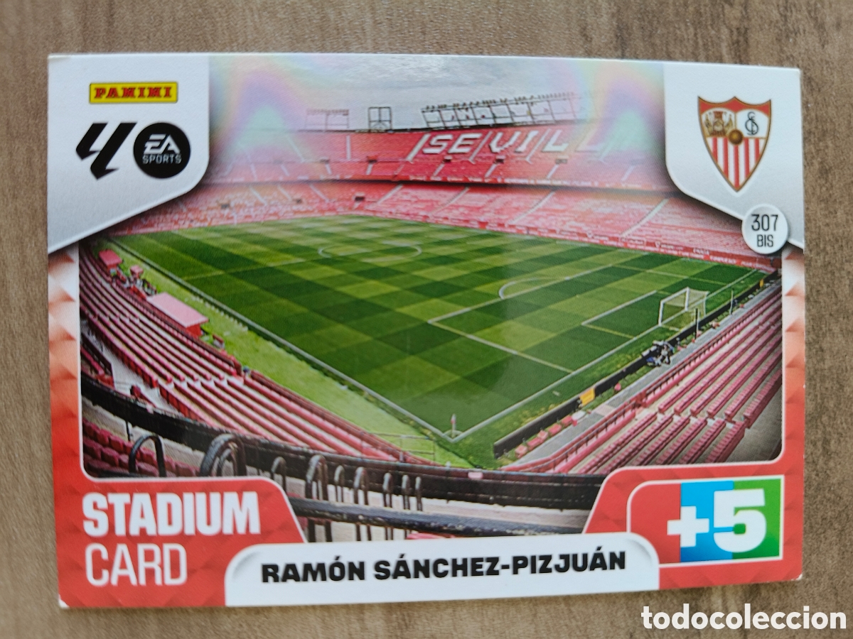 Cromos de F&uacute;tbol: Estadium Card 307 Bis Ramon Sanchez-Pizjuan Sevilla Adrenalyn XL Liga 25 26