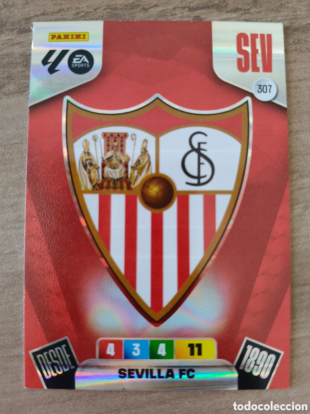 Cromos de F&uacute;tbol: Escudo 307 Sevilla Adrenalyn XL Liga 25 26