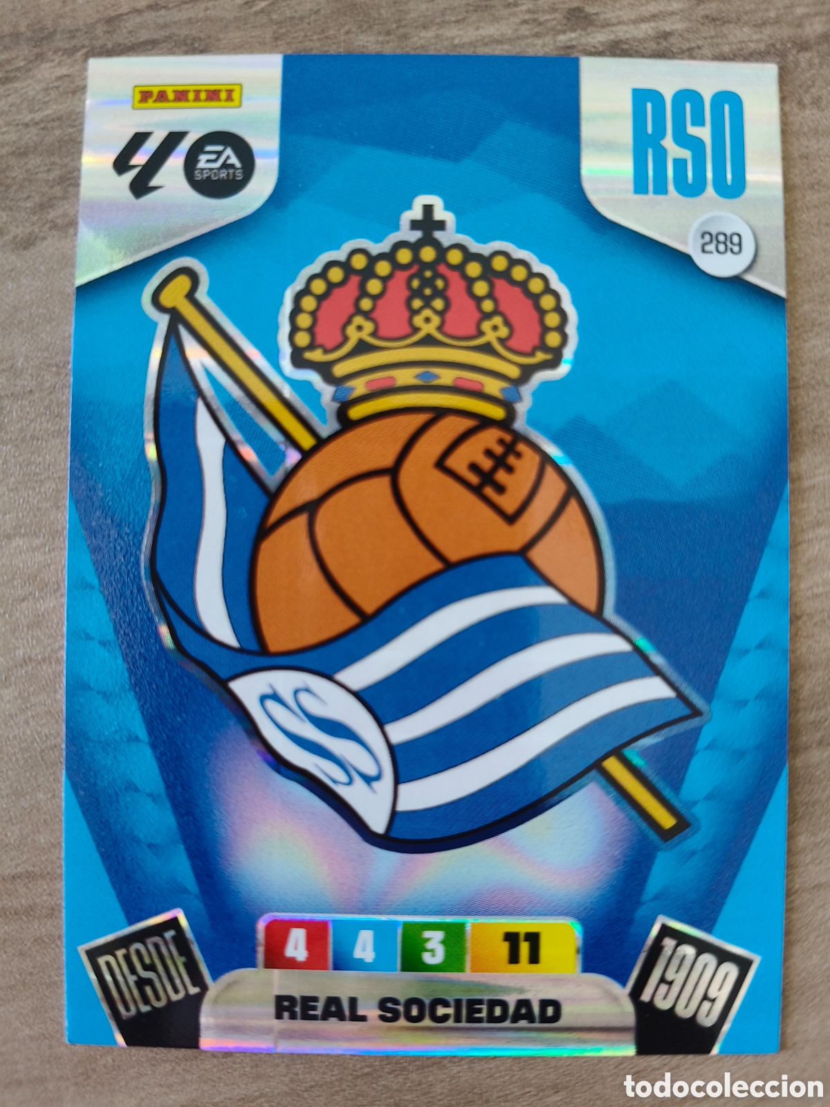 Cromos de F&uacute;tbol: Escudo 289 Bis Real Sociedad Adrenalyn XL Liga 25 26