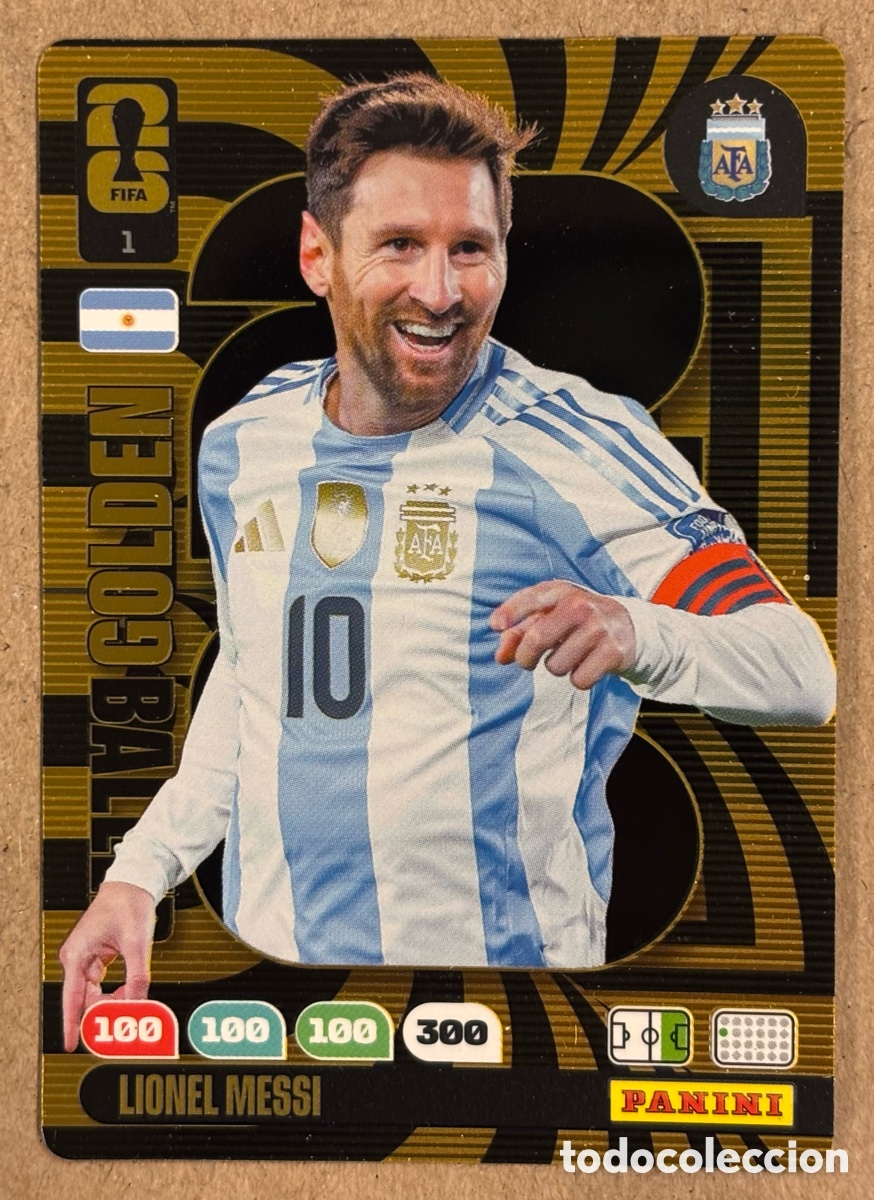 Cromos de Futebol: LIONEL MESSI (ARGENTINA). CARTA GOLDEN BALLER PANINI ADRENALYN XL FIFA WORLD CUP 2026. #1.