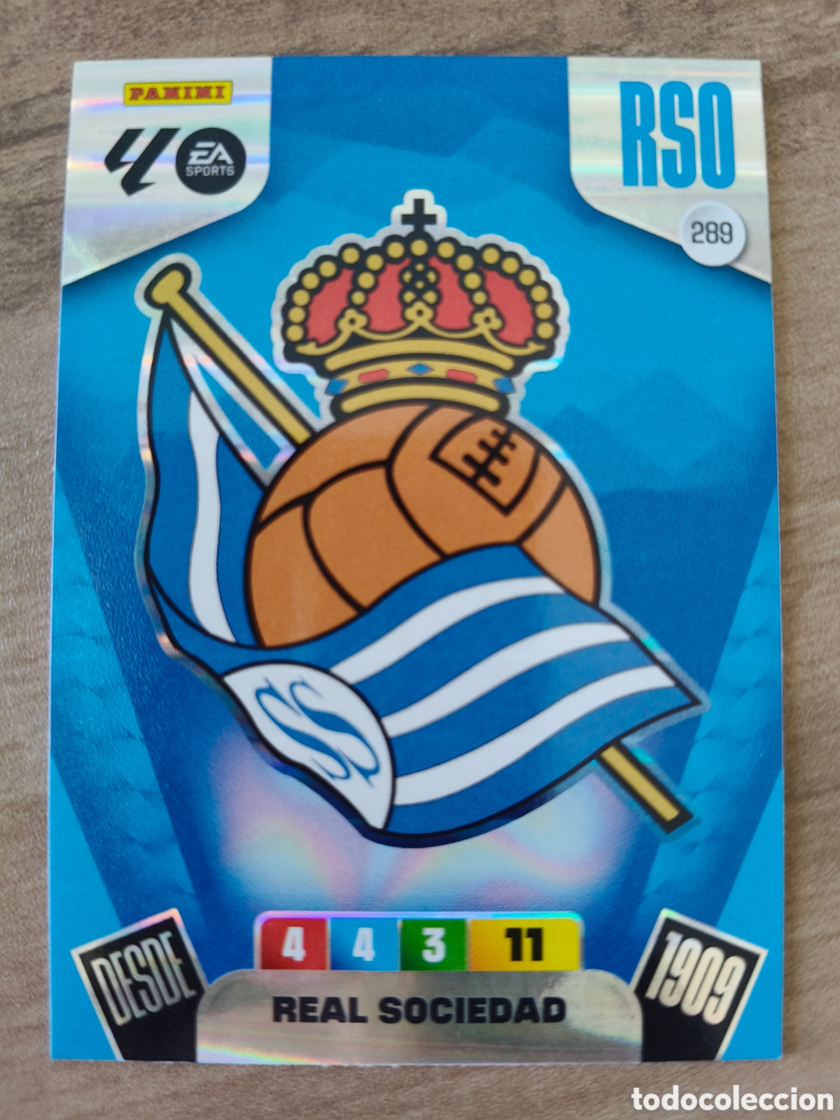Cromos de F&uacute;tbol: Escudo 289 Bis Real Sociedad Adrenalyn XL Liga 25 26