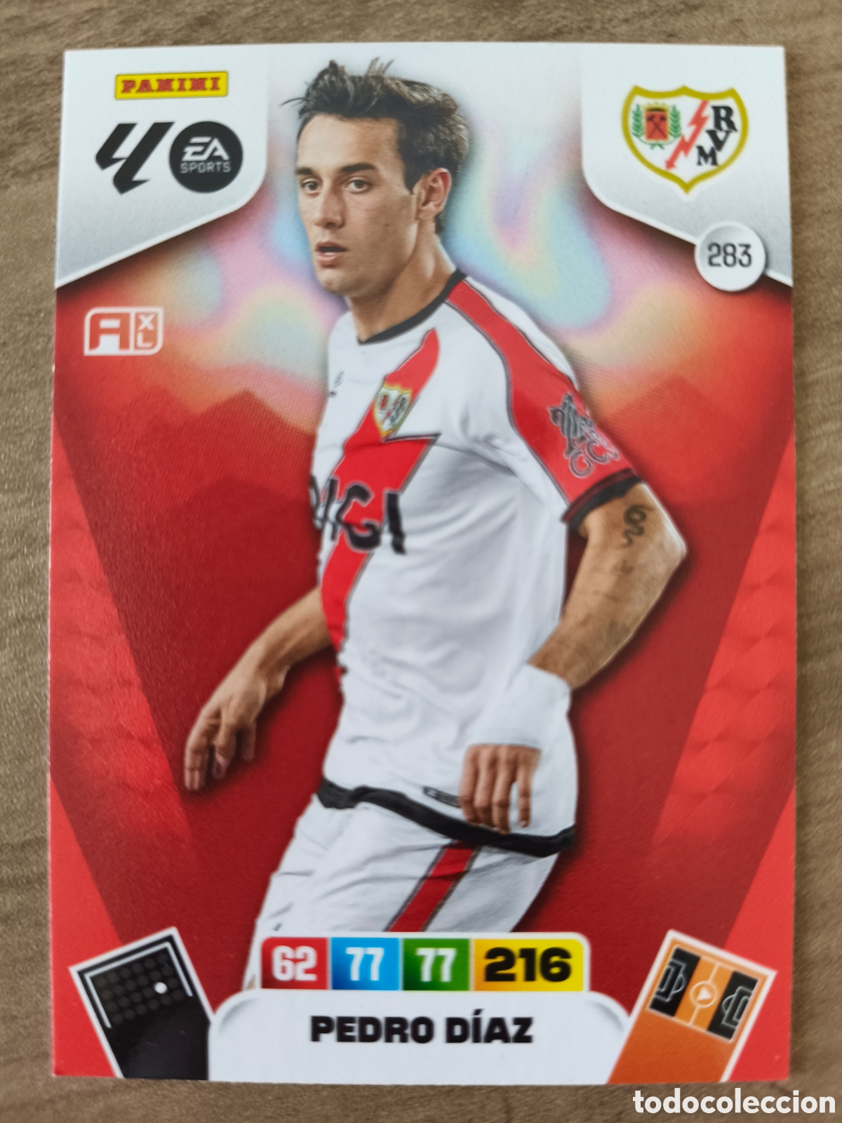 Cromos de F&uacute;tbol: Pedro Diaz 283 Rayo Vallecano Adrenalyn XL Liga 25 26