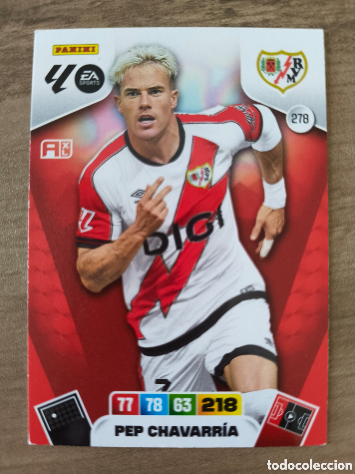 Figurine di Calcio: Pep Chavarria 278 Rayo Vallecano Adrenalyn XL Liga 25 26