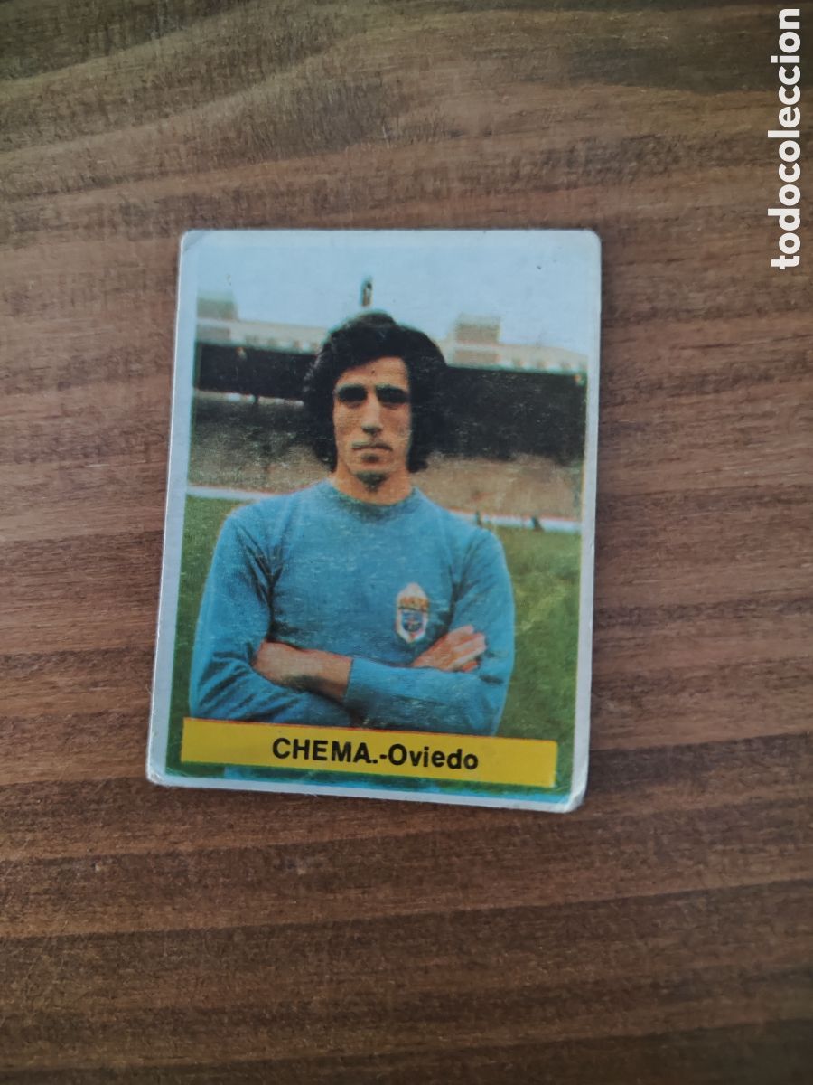 Football Stickers: Fini 75 76 sin pegar dep&oacute;sito MA Oviedo Chema LEER