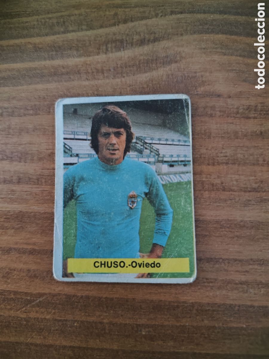 Cromos de F&uacute;tbol: Fini 75 76 sin pegar dep&oacute;sito MA Oviedo Chuso LEER