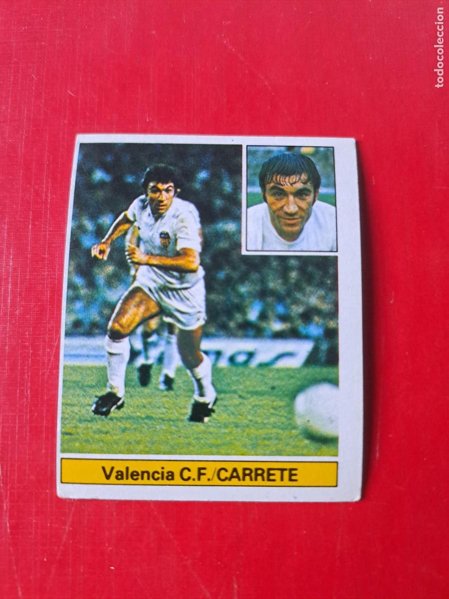 Cromos de F&uacute;tbol: ESTE 81 82 1981 1982 CARRETE VALENCIA NUNCA PEGADO
