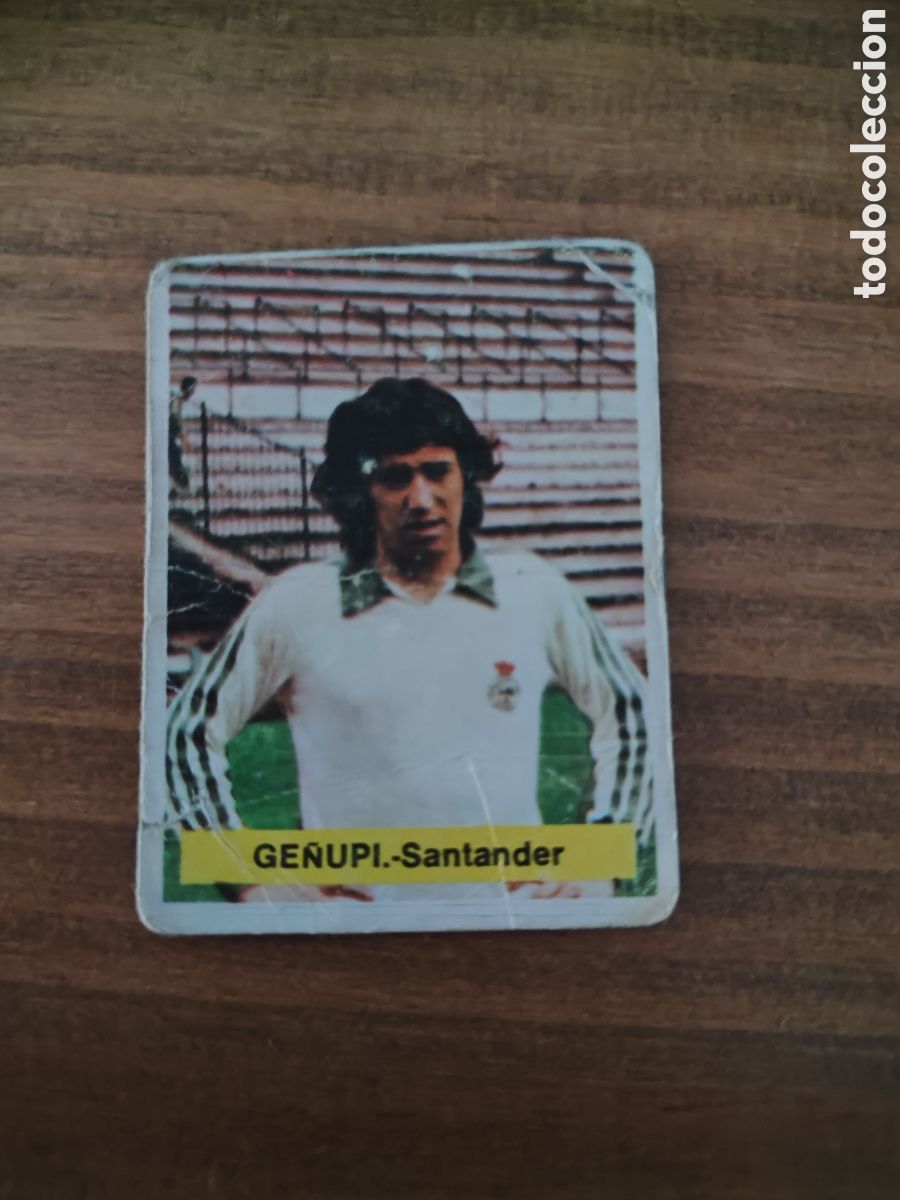 Cromos de F&uacute;tbol: Fini 75 76 sin pegar dep&oacute;sito MA Racing Santander Ge&ntilde;upi LEER