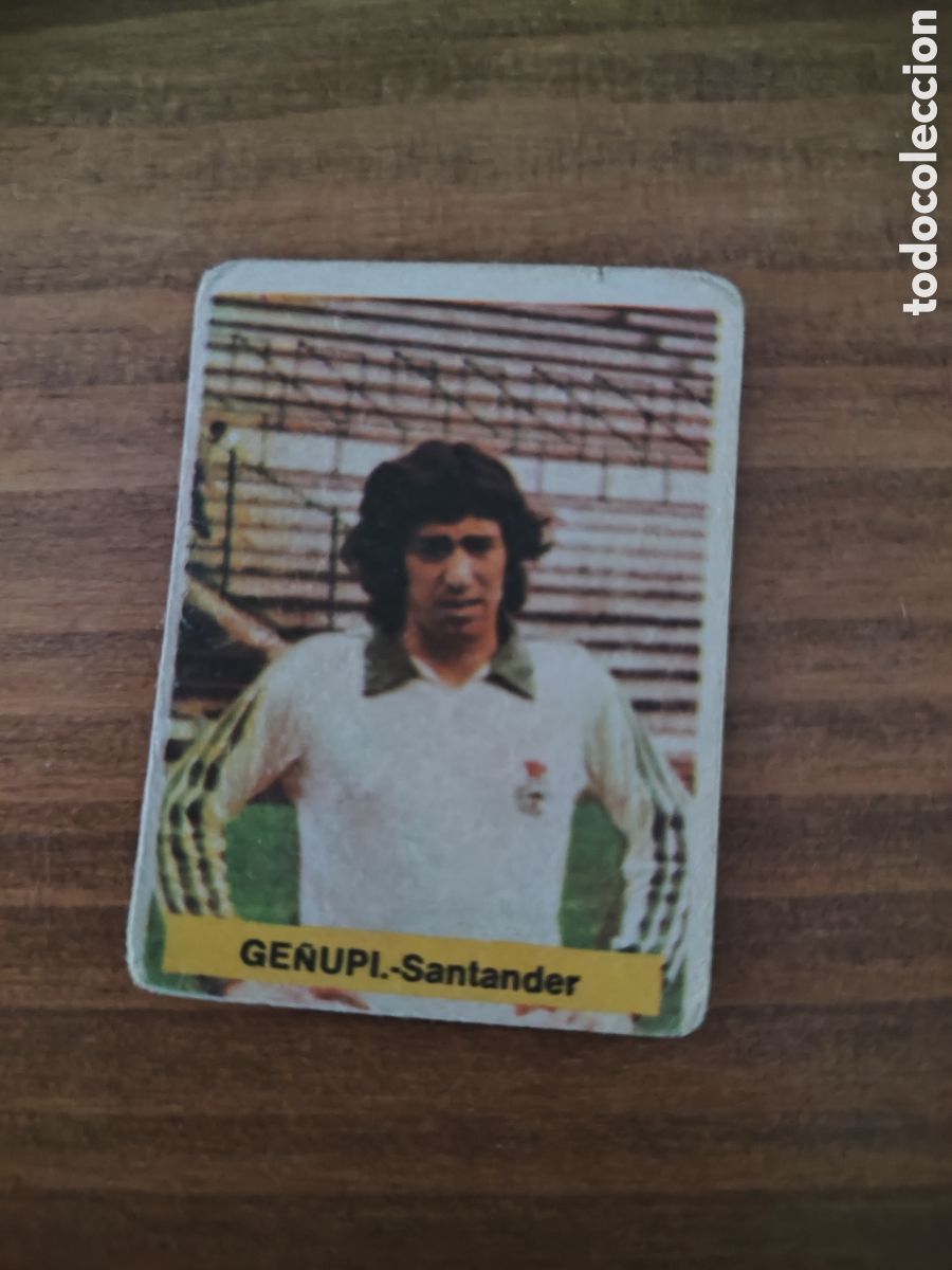 Cromos de F&uacute;tbol: Fini 75 76 sin pegar dep&oacute;sito MA Racing Santander Ge&ntilde;upi LEER