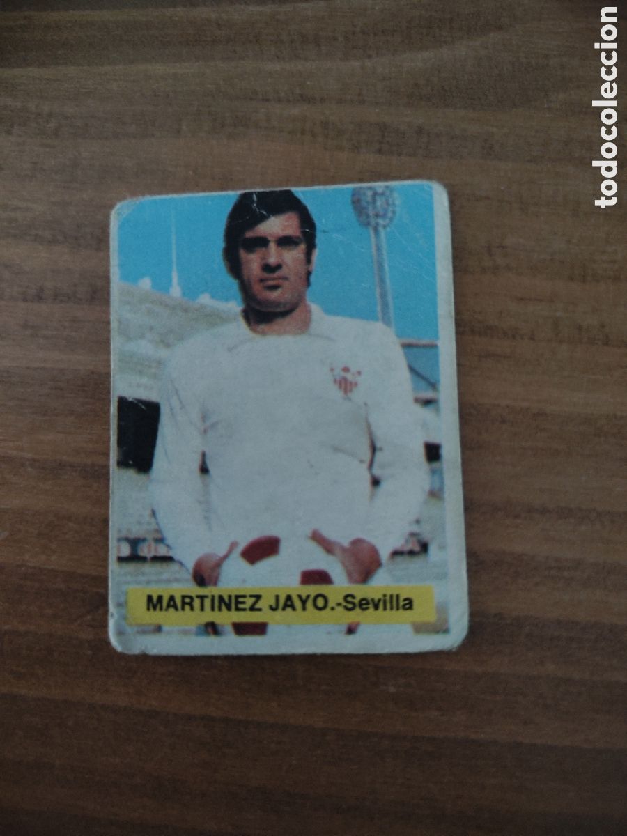 Cromos de F&uacute;tbol: Fini 75 76 sin pegar dep&oacute;sito MA Sevilla Mart&iacute;nez Jayo LEER