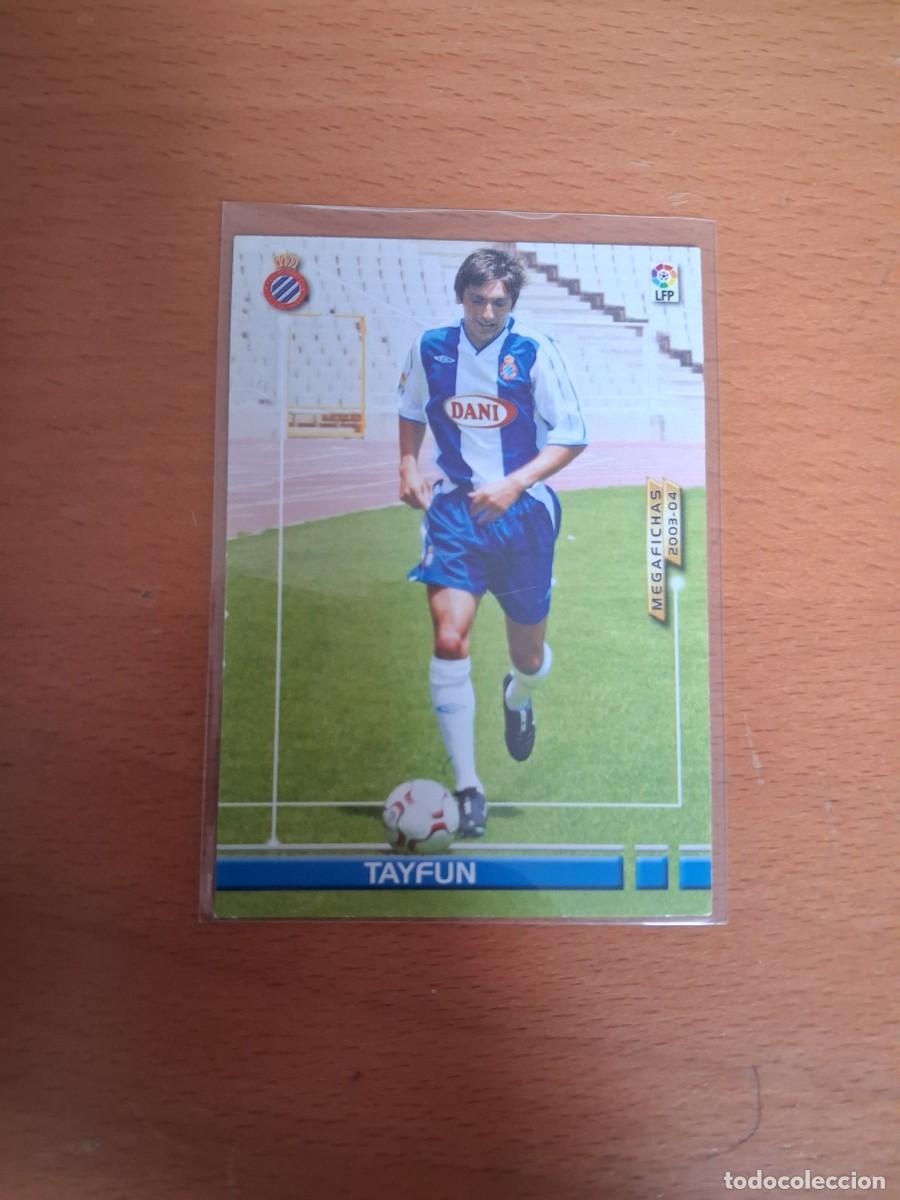 Cromos de F&uacute;tbol: Megafichas 2003 2004 03 04 RCD Espanyol 141 BIS Tayfun Nueva Ficha