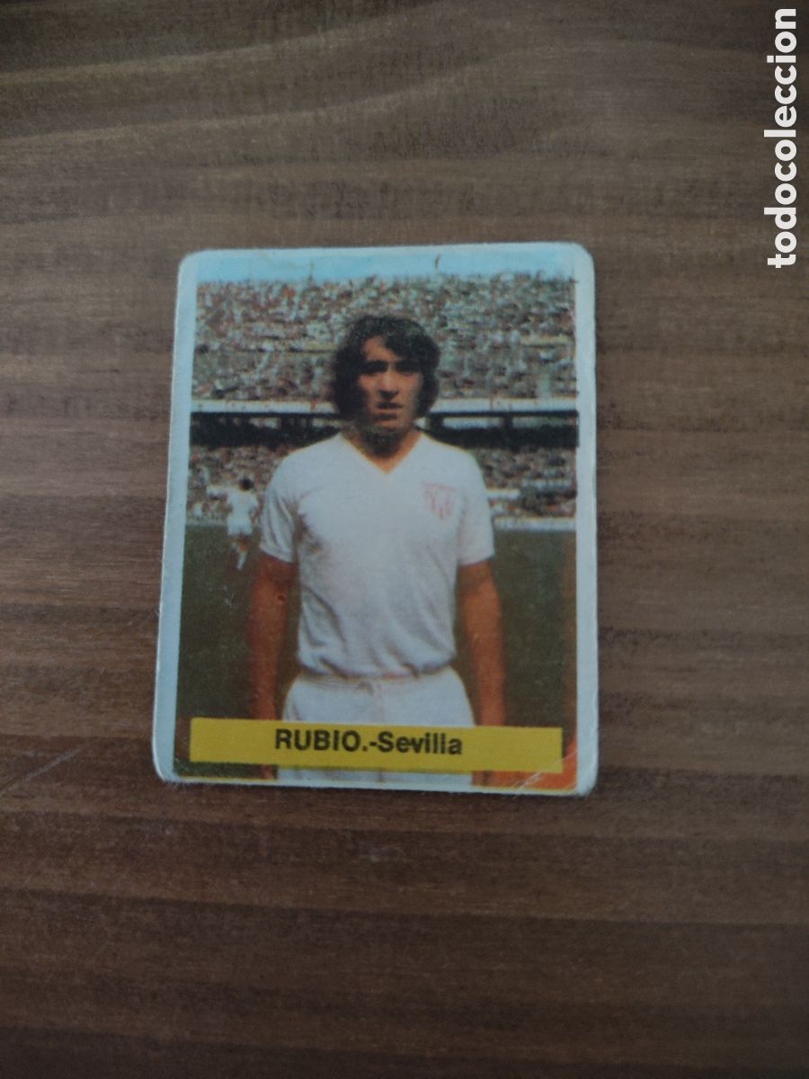 Football Stickers: Fini 75 76 sin pegar dep&oacute;sito MA Sevilla Rubio LEER