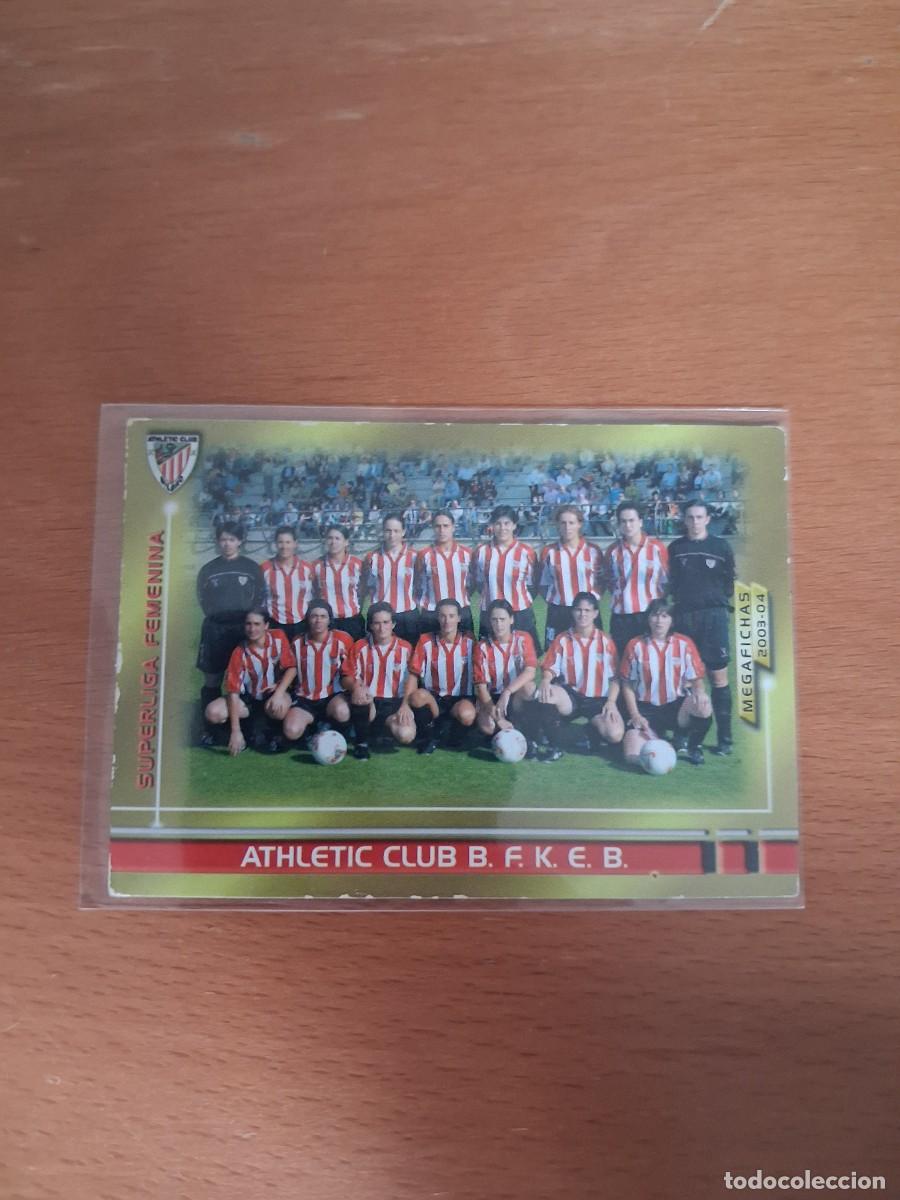 Football Stickers: Megafichas 2003 2004 03 04 Superliga Femenina 428 Athletic Club BFKEB