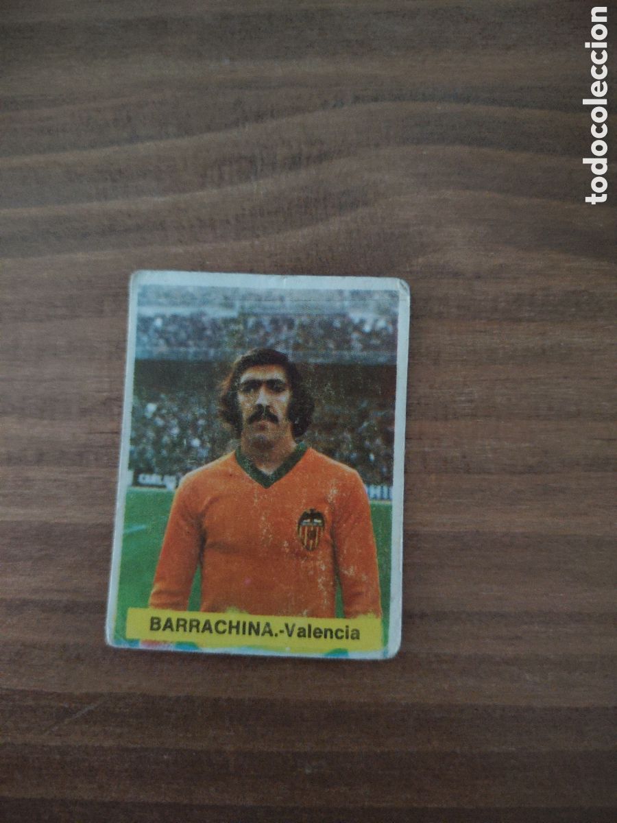 Cromos de F&uacute;tbol: Fini 75 76 sin pegar dep&oacute;sito MA Valencia Barrachina LEER