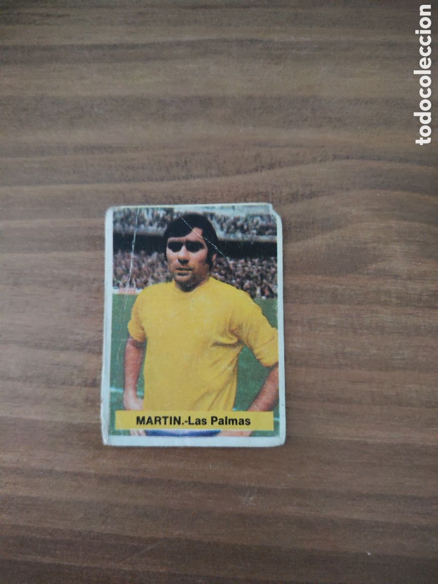 Cromos de F&uacute;tbol: Fini 75 76 sin pegar dep&oacute;sito MA UD Las Palmas Mart&iacute;n LEER