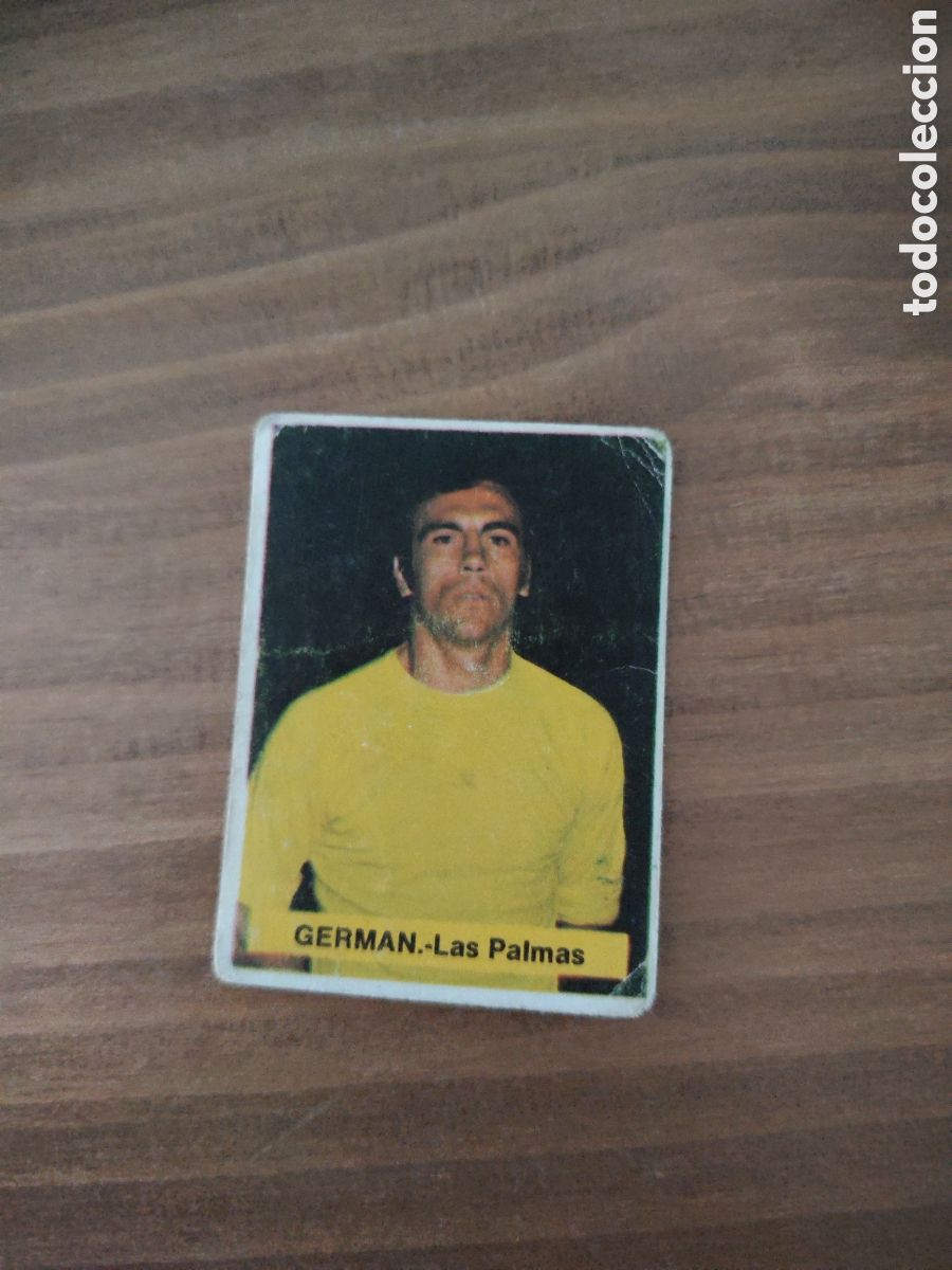 Cromos de F&uacute;tbol: Fini 75 76 sin pegar dep&oacute;sito MA UD Las Palmas Germ&aacute;n LEER