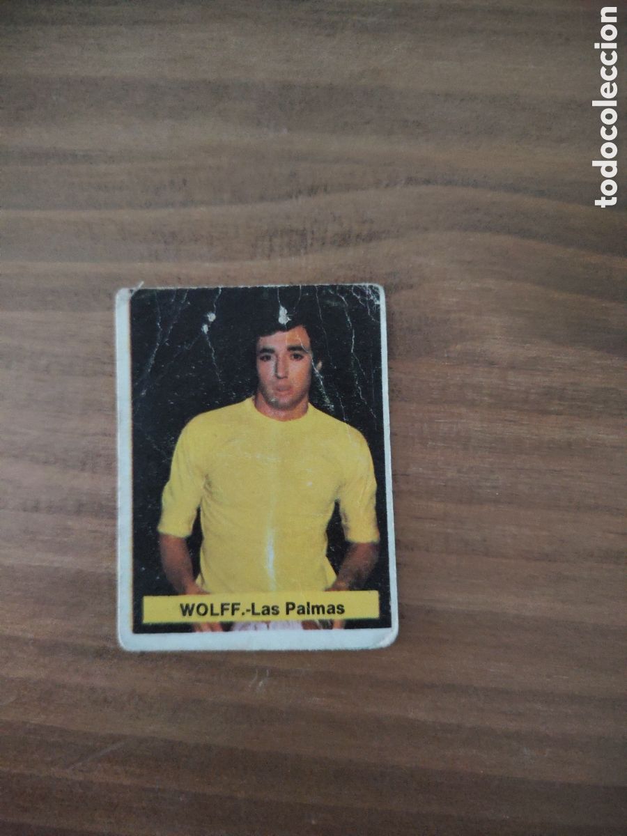 Cromos de F&uacute;tbol: Fini 75 76 sin pegar dep&oacute;sito MA UD Las Palmas Wolff LEER