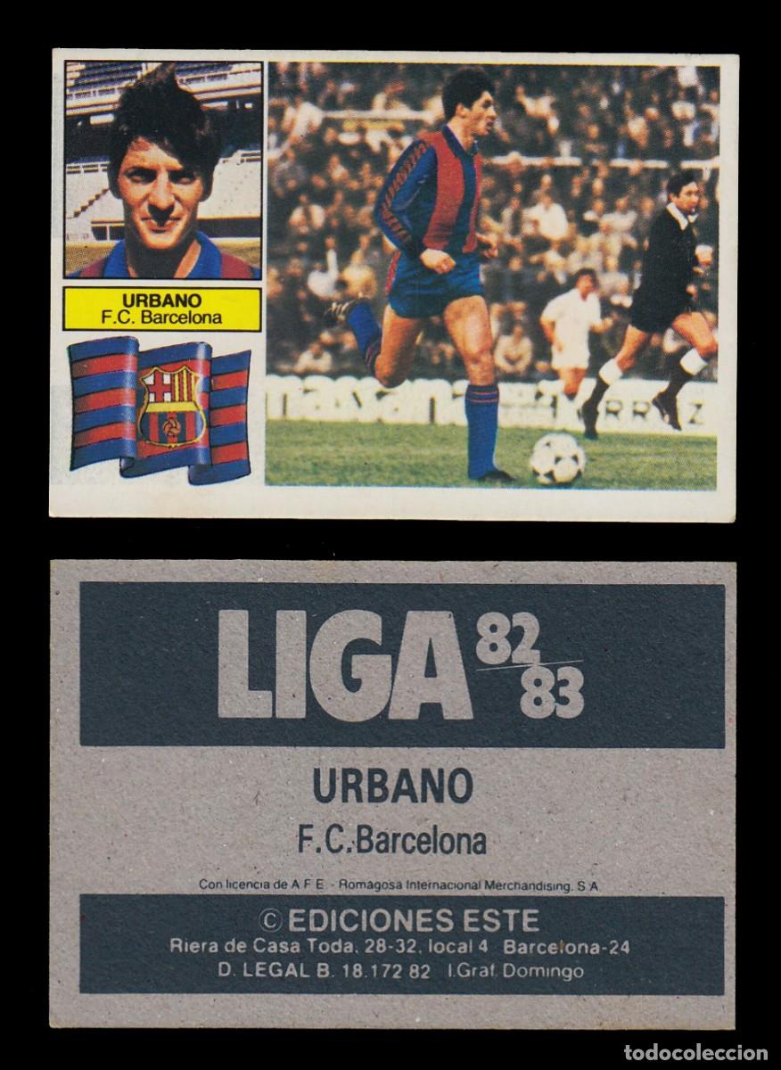 Cromos de F&uacute;tbol: Ediciones Este 1982-83 82 83 - Urbano sin FCB *** SIN PEGAR ***