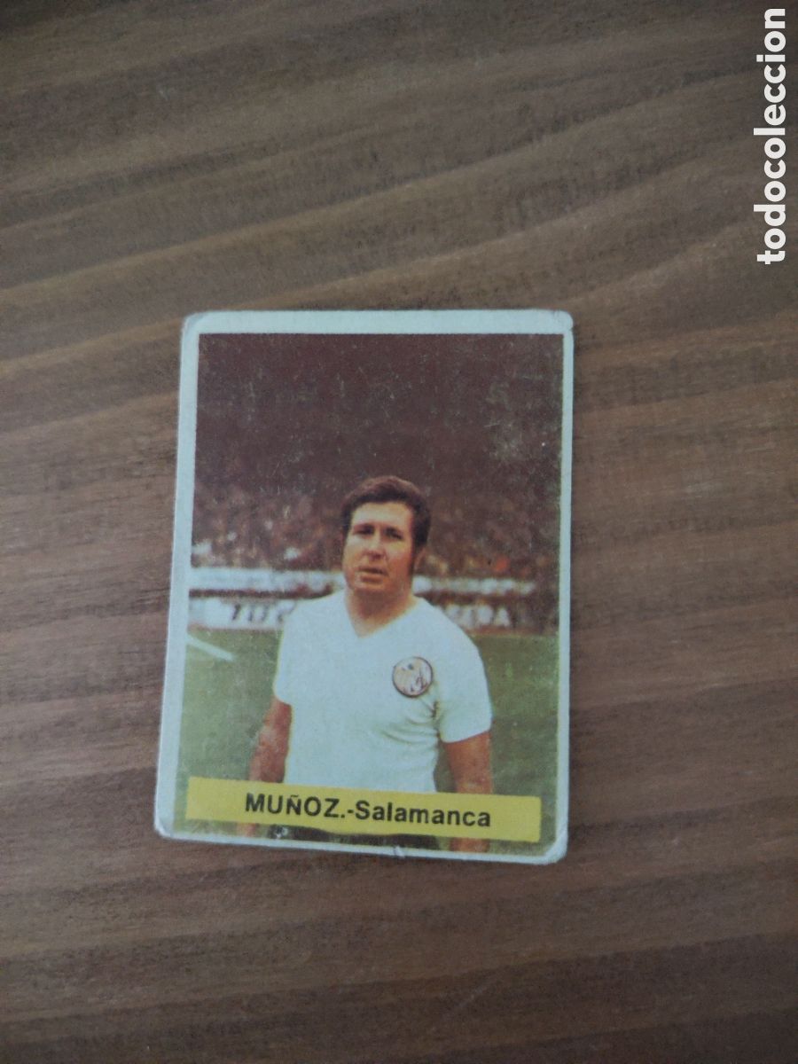 Cromos de F&uacute;tbol: Fini 75 76 sin pegar dep&oacute;sito MA UD Salamanca Mu&ntilde;oz LEER