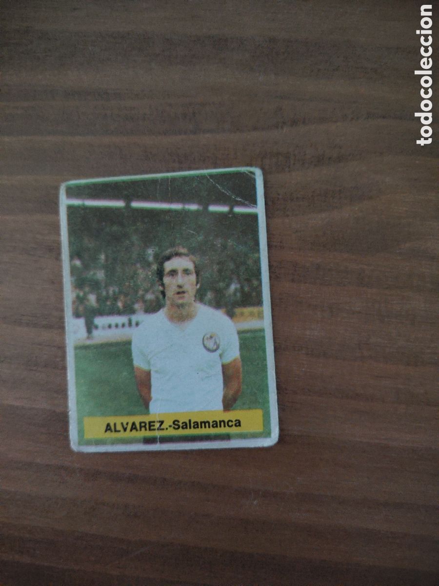 Cromos de F&uacute;tbol: Fini 75 76 sin pegar dep&oacute;sito MA UD Salamanca &Aacute;lvarez LEER