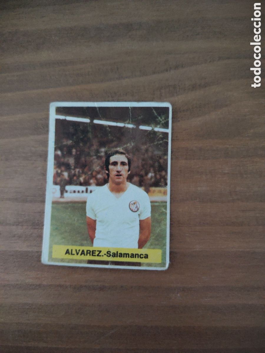 Cromos de F&uacute;tbol: Fini 75 76 sin pegar dep&oacute;sito MA UD Salamanca &Aacute;lvarez LEER