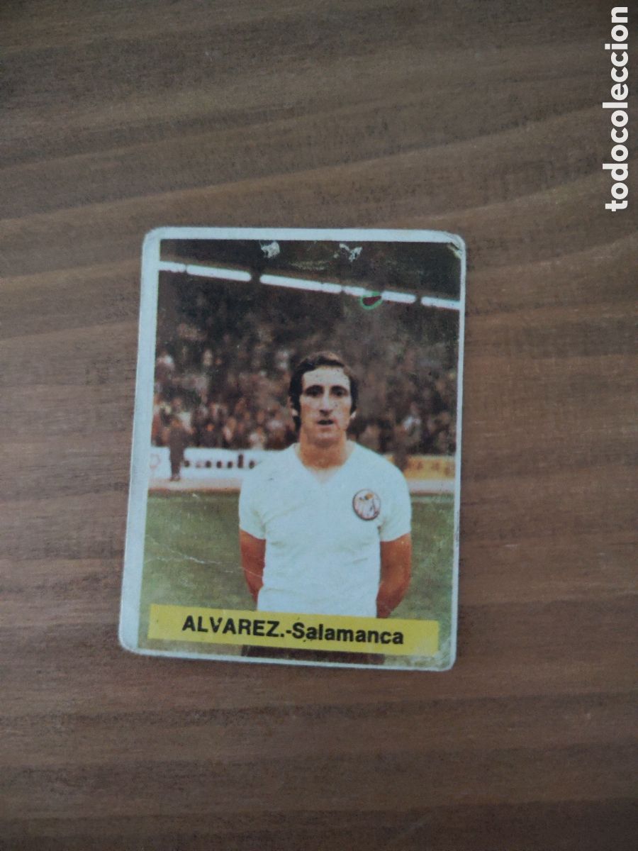 Cromos de F&uacute;tbol: Fini 75 76 sin pegar dep&oacute;sito MA UD Salamanca &Aacute;lvarez LEER