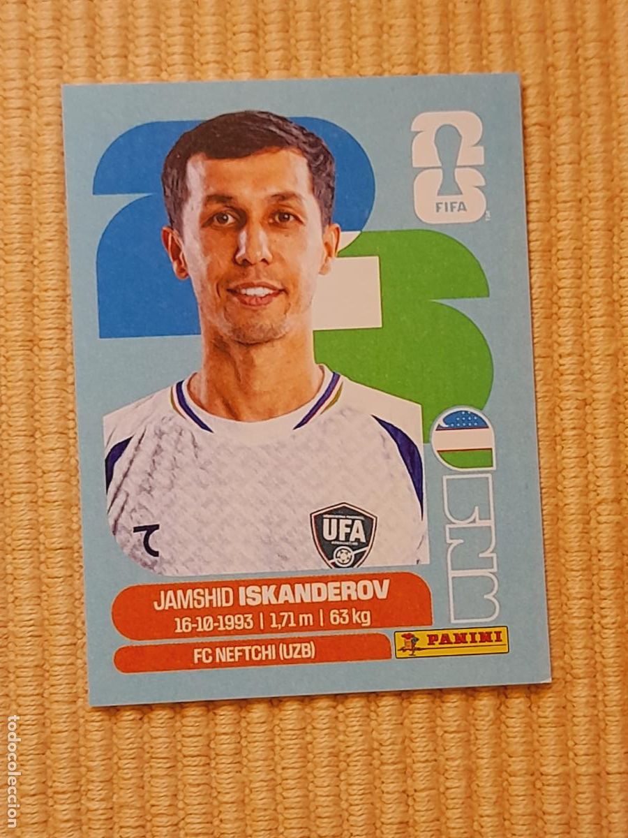 Cromos de F&uacute;tbol: CROMO UZB 12 Jamshid Iskanderov UZBEKISTAN FIFA WORLD CUP 2026 (MUNDIAL MEXICO EE.UU CANADA) STICKER