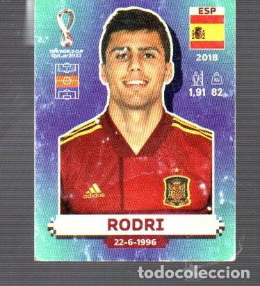 Cromos de F&uacute;tbol: CROMO DE FIFA WORLD CUP 2022 ESPA&Ntilde;A DE PANINI RODRI N&ordm; 14 (NO PESADO)
