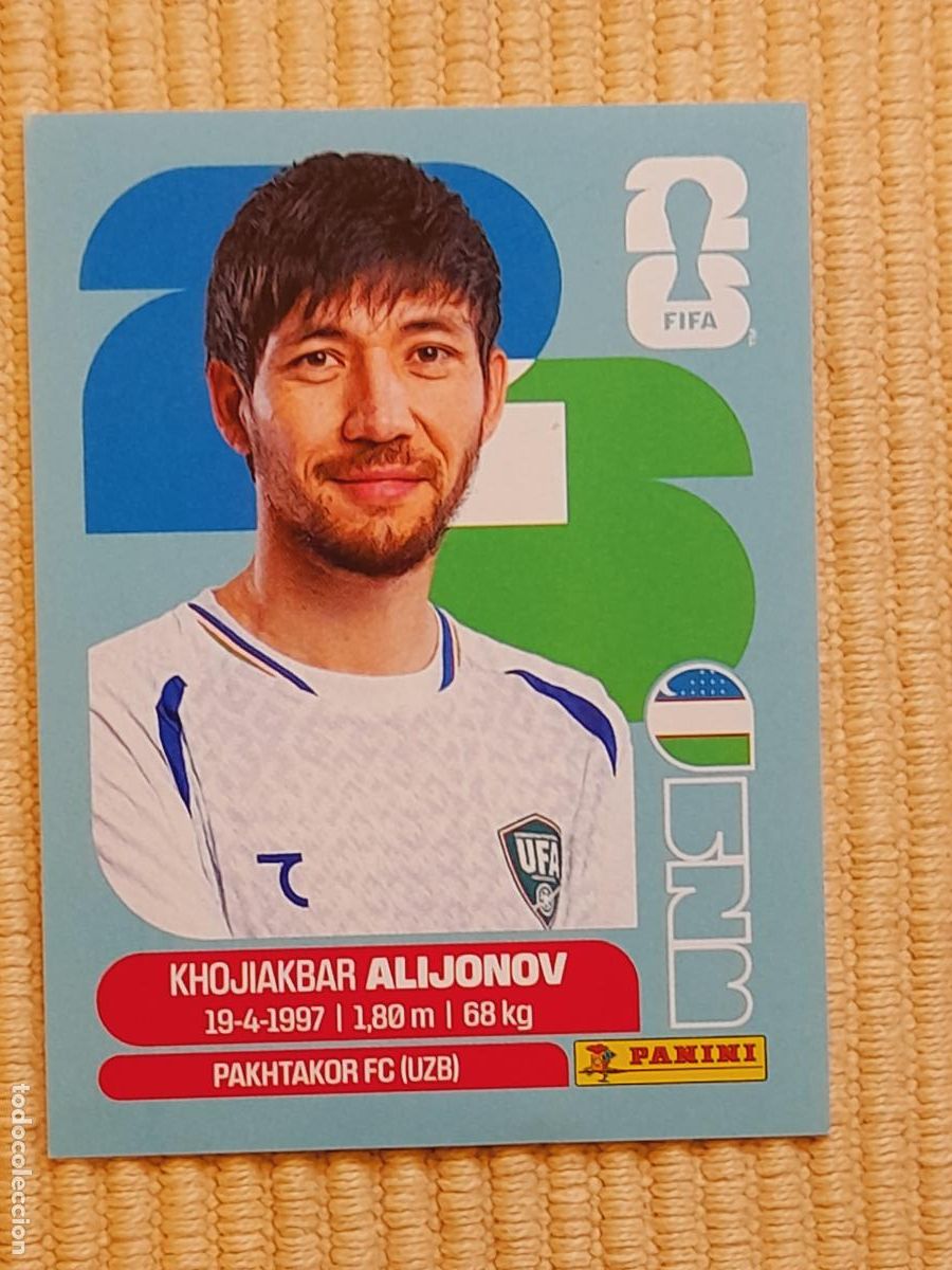 Cromos de F&uacute;tbol: CROMO UZB 8 Khojiakbar Alijonov UZBEKISTAN FIFA WORLD CUP 2026 (MUNDIAL MEXICO EE.UU CANADA) STICKER