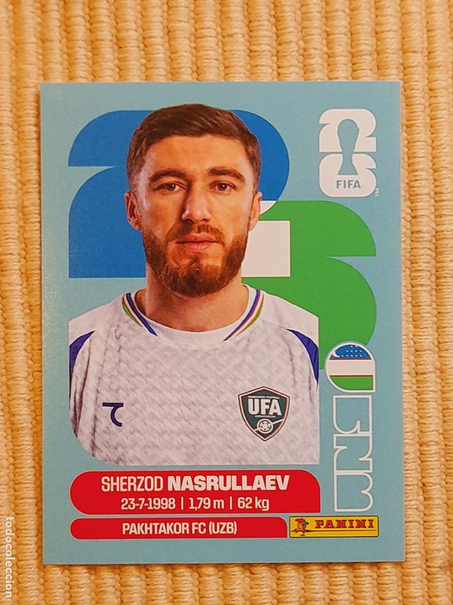 Cromos de F&uacute;tbol: CROMO UZB 4 Sherzod Nasrullaev UZBEKISTAN FIFA WORLD CUP 2026 (MUNDIAL MEXICO EE.UU CANADA) STICKERS