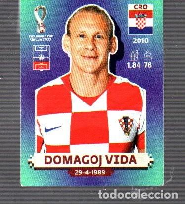 Cartes &agrave; collectionner de Football: CROMO DE FIFA WORLD CUP 2022 DE PANINI CROATA DOMAGOJ VIDA N&ordm; 10 (NO PESADO)