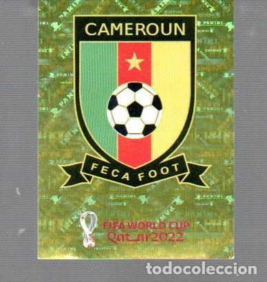 Cartes &agrave; collectionner de Football: CROMO DE FIFA WORLD CUP 2022 DE PANINI ESCUDO CAMEROUN N&ordm; 2 (NO PESADO)