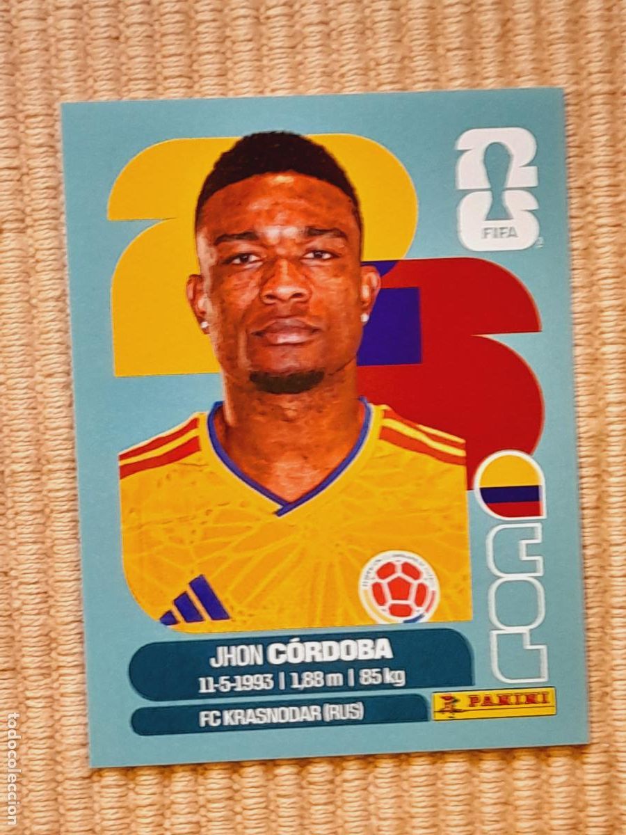 Cromos de F&uacute;tbol: CROMO COL 18 Jhon C&oacute;rdoba, COLOMBIA. FIFA WORLD CUP 2026 (MUNDIAL MEXICO EE.UU CANADA) STICKERS