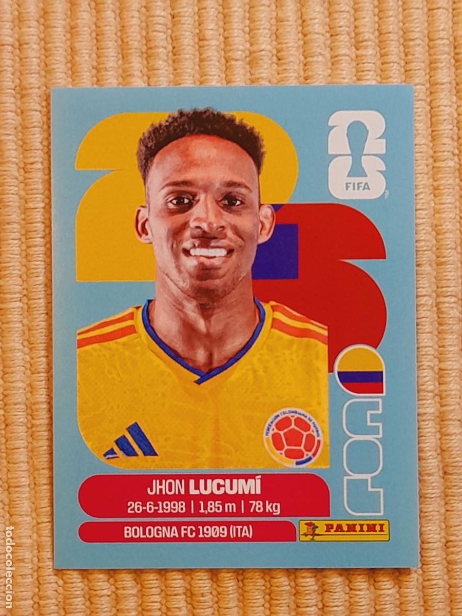 Cromos de F&uacute;tbol: CROMO COL 8 Jhon Lucum&iacute;, COLOMBIA. FIFA WORLD CUP 2026 (MUNDIAL MEXICO EE.UU CANADA) STICKERS