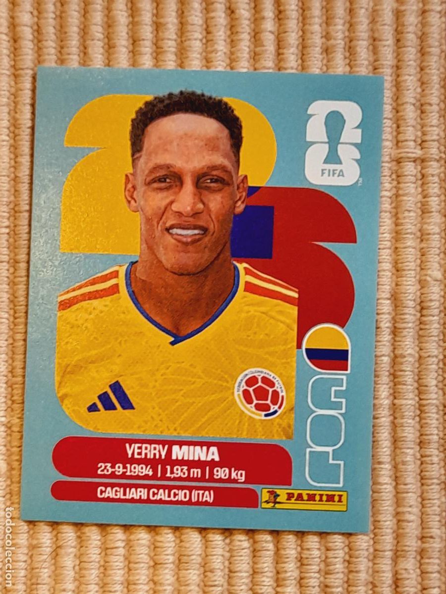 Cromos de F&uacute;tbol: CROMO COL 5 Yerry Mina, COLOMBIA. FIFA WORLD CUP 2026 (MUNDIAL MEXICO EE.UU CANADA) STICKERS