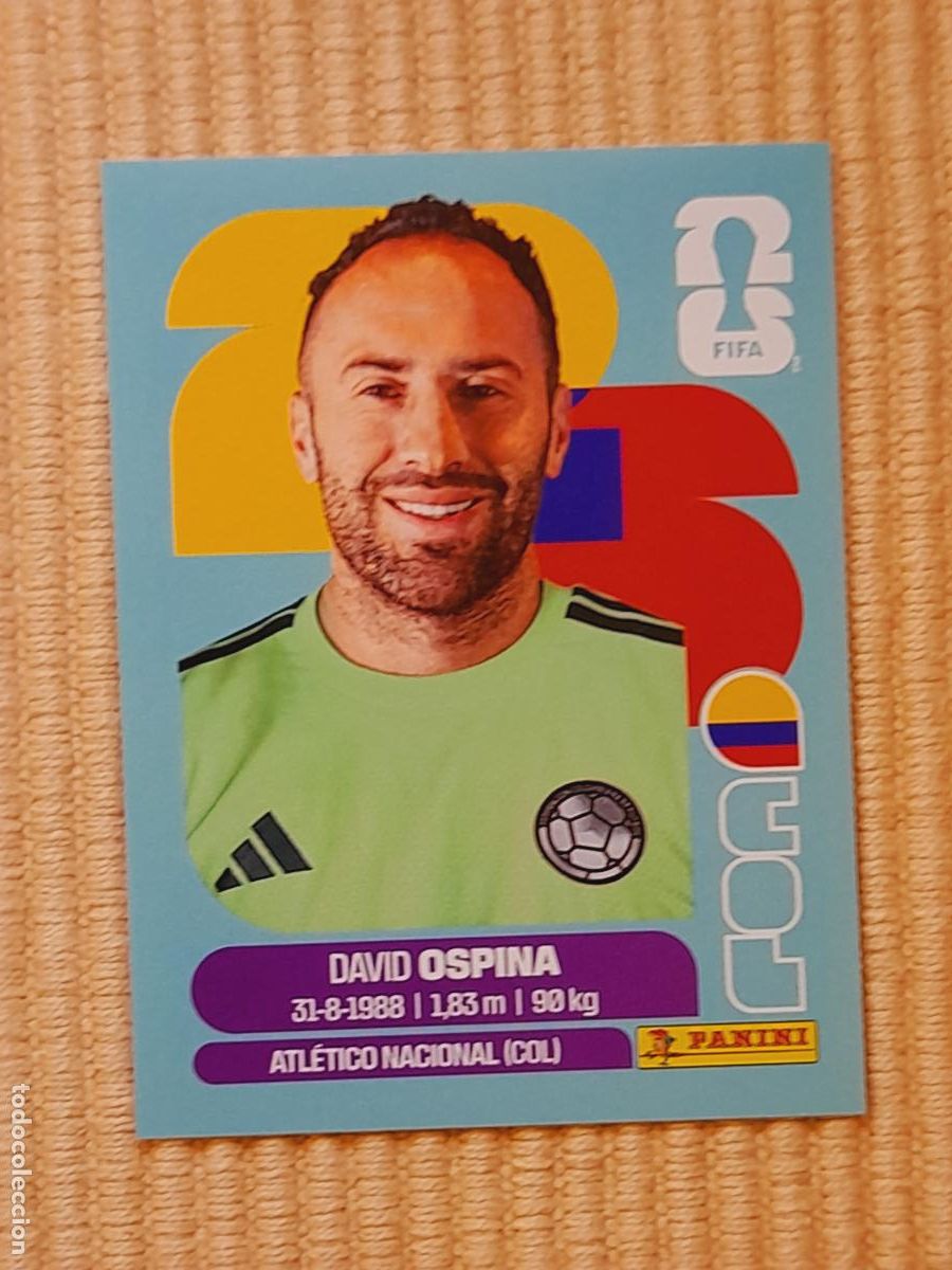 Cromos de F&uacute;tbol: CROMO COL 3 David Ospina, COLOMBIA. FIFA WORLD CUP 2026 (MUNDIAL MEXICO EE.UU CANADA) STICKERS